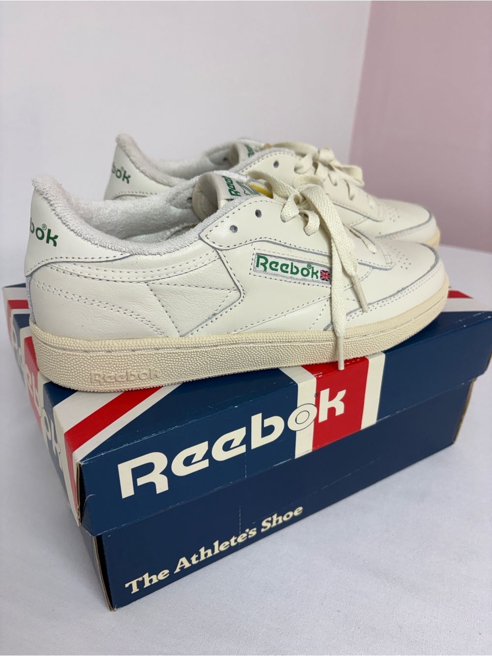 NIB Reebok Club C 85 Vintage Women’s 8 Chalk Alabaster Green Sneakers
